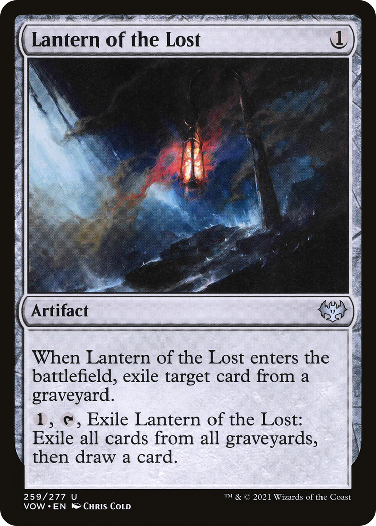 Image of Lantern of the Lost (VOW-259) - Innistrad: Crimson Vow Foil