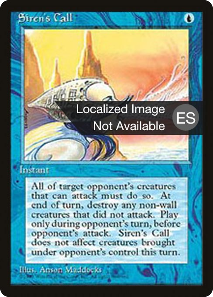 Image of Siren's Call (4BB-) - Fourth Edition Foreign Black Border
