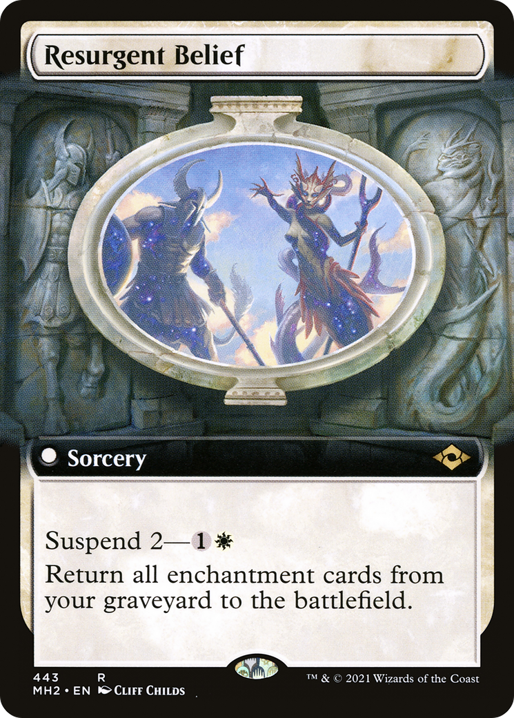 Image of Resurgent Belief (Extended Art) (MH2-443) - Modern Horizons 2: (Extended Art) Foil
