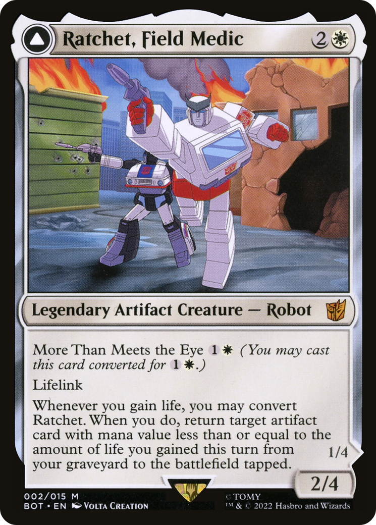 Image of Ratchet, Field Medic (BOT-002) - Transformers: (convertdfc)