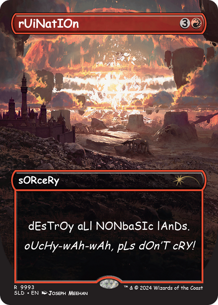 Image of rUiNatIOn (SLD-9993) - Secret Lair Drop (Borderless)