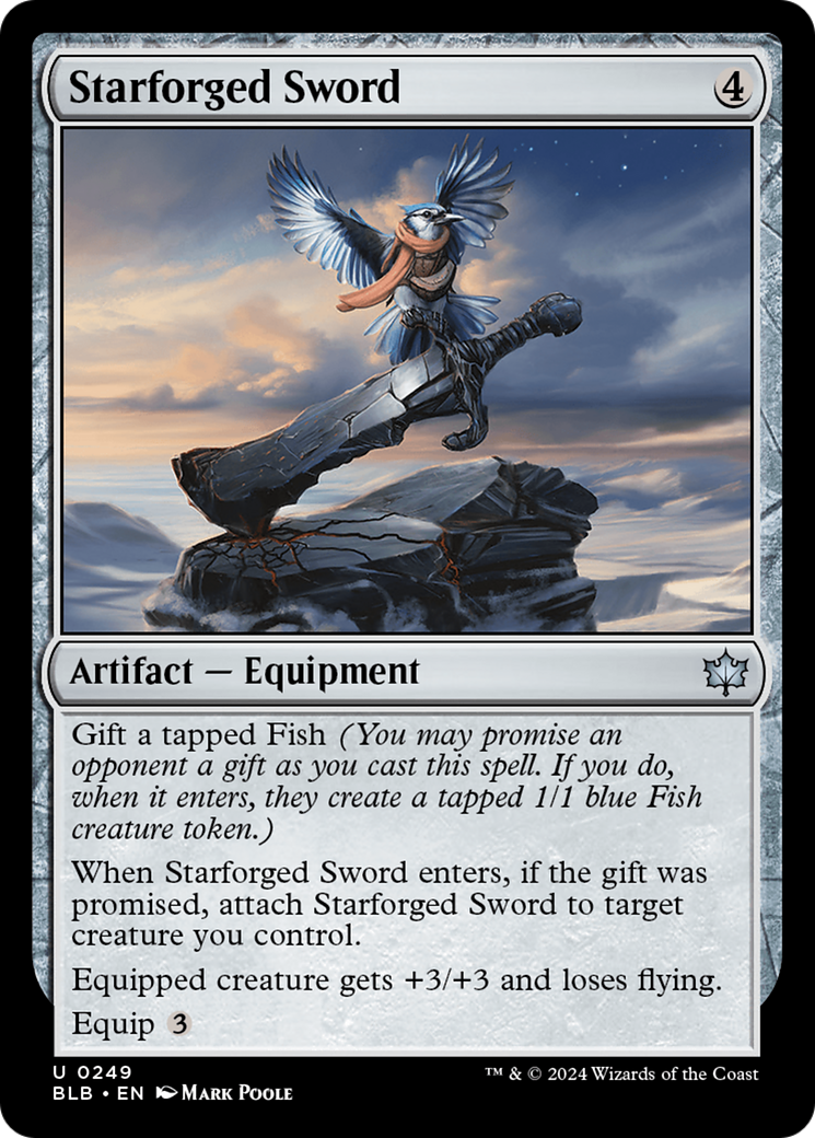 Image of Starforged Sword (BLB-249) - Bloomburrow Foil