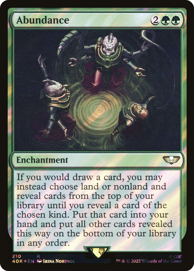 Image of Abundance (Surge Foil) (40K-210) - Warhammer 40,000 Commander Foil