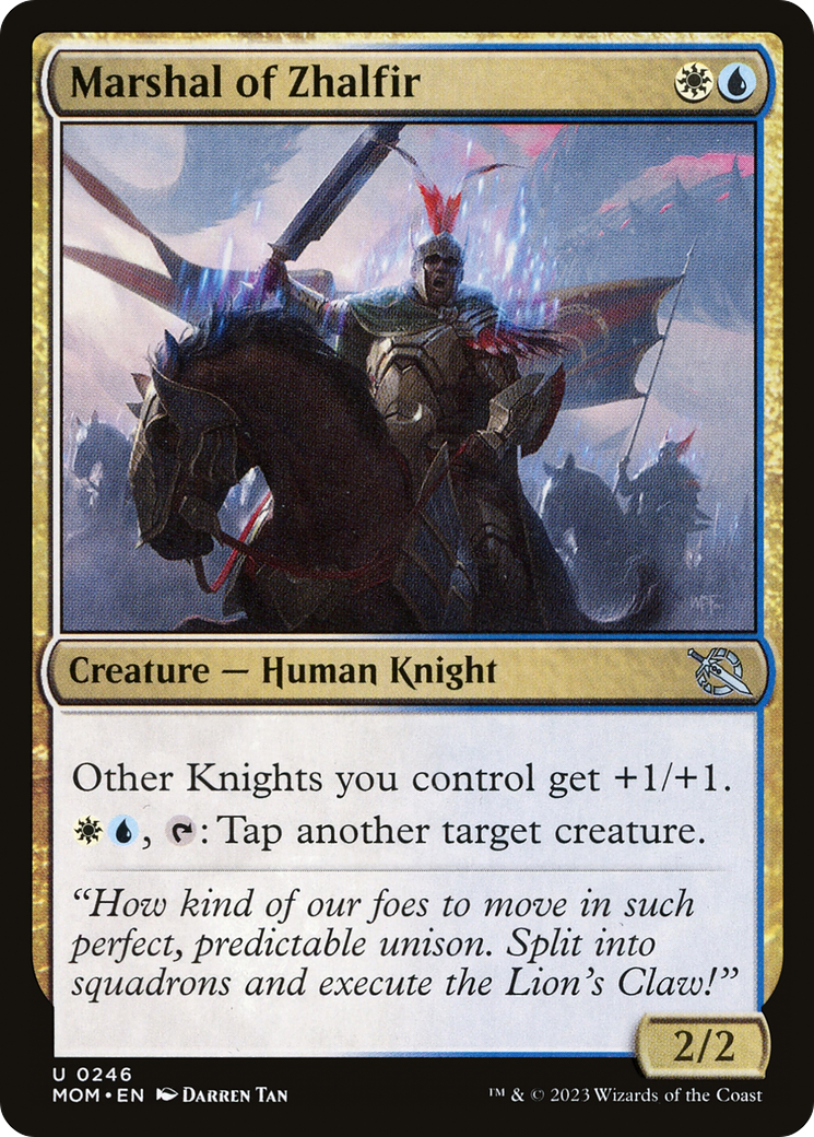 Image of Marshal of Zhalfir (MOM-246) - March of the Machine Foil