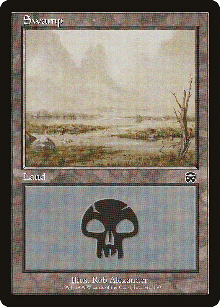 Image of Swamp (340) (MMQ-340) - Mercadian Masques