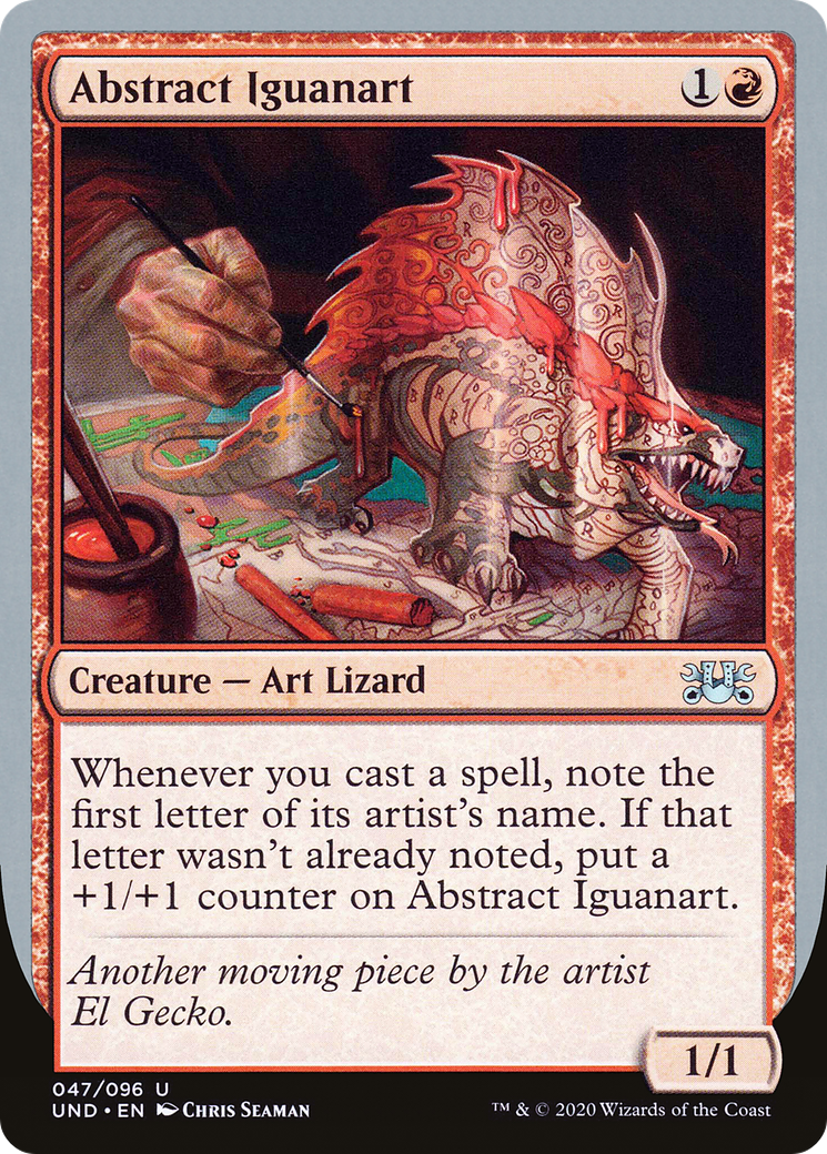 Image of Abstract Iguanart (UND-047) - Unsanctioned
