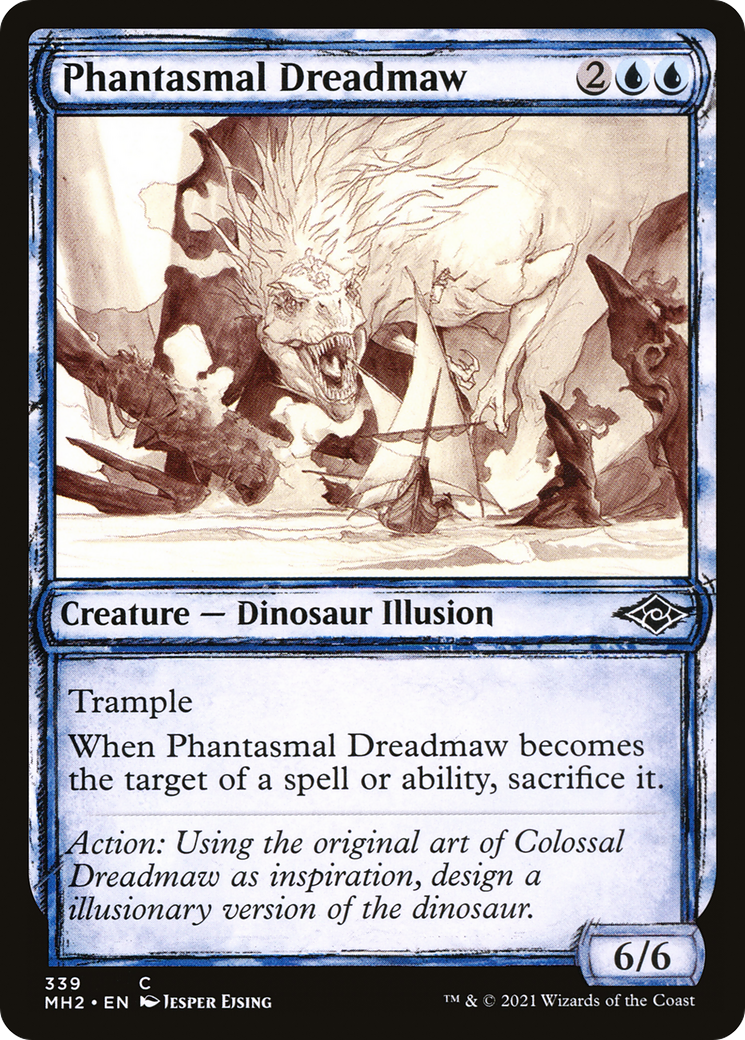Image of Phantasmal Dreadmaw (Showcase) (MH2-339) - Modern Horizons 2: (Showcase) Foil