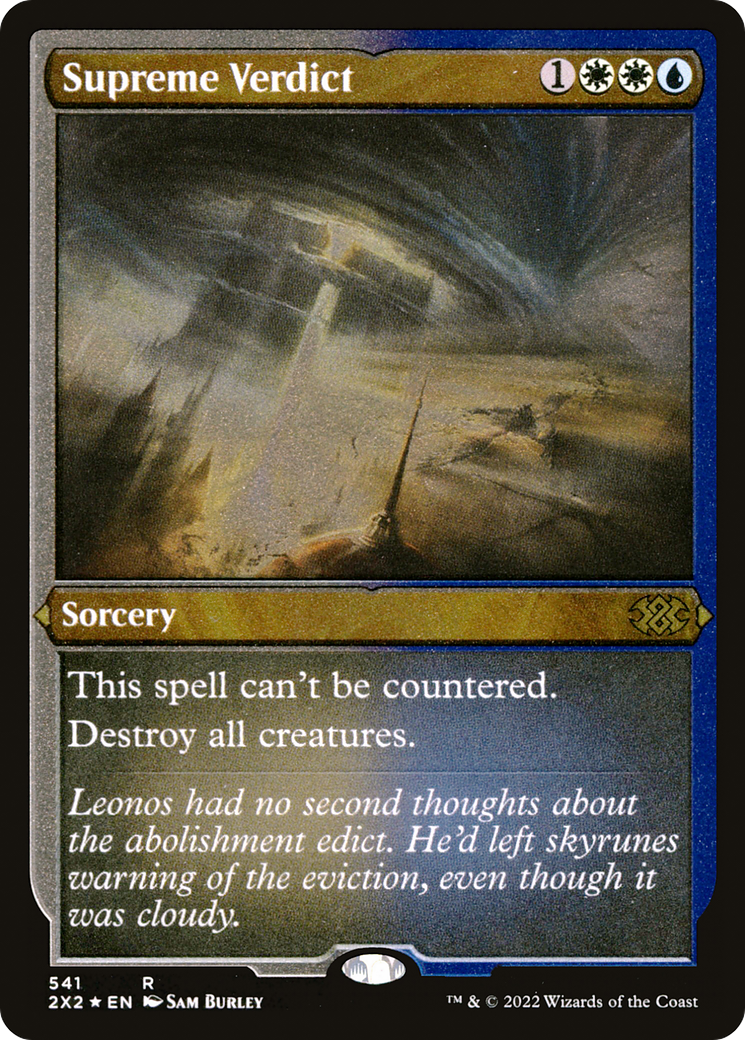 Image of Supreme Verdict (2X2-541) - Double Masters 2022 Foil