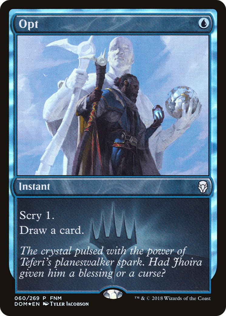 Image of Opt (FNM-060) - Dominaria Promos Foil