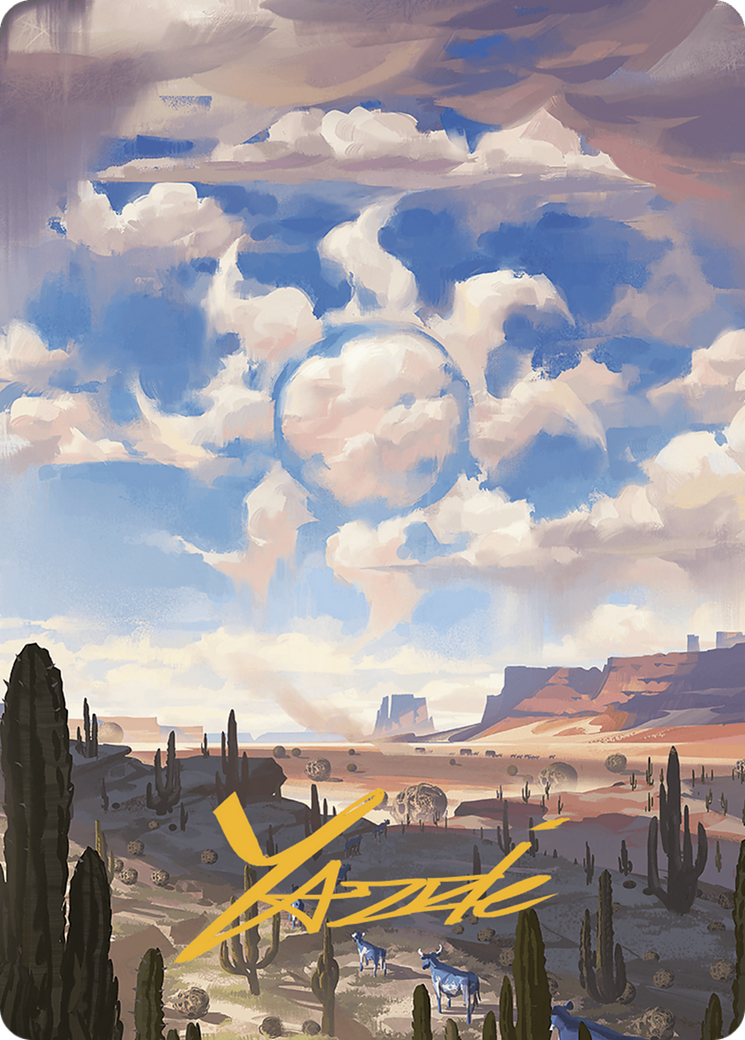 Image of Plains // Plains (AOTJ-036) - Outlaws of Thunder Junction Art Series (Borderless) Foil