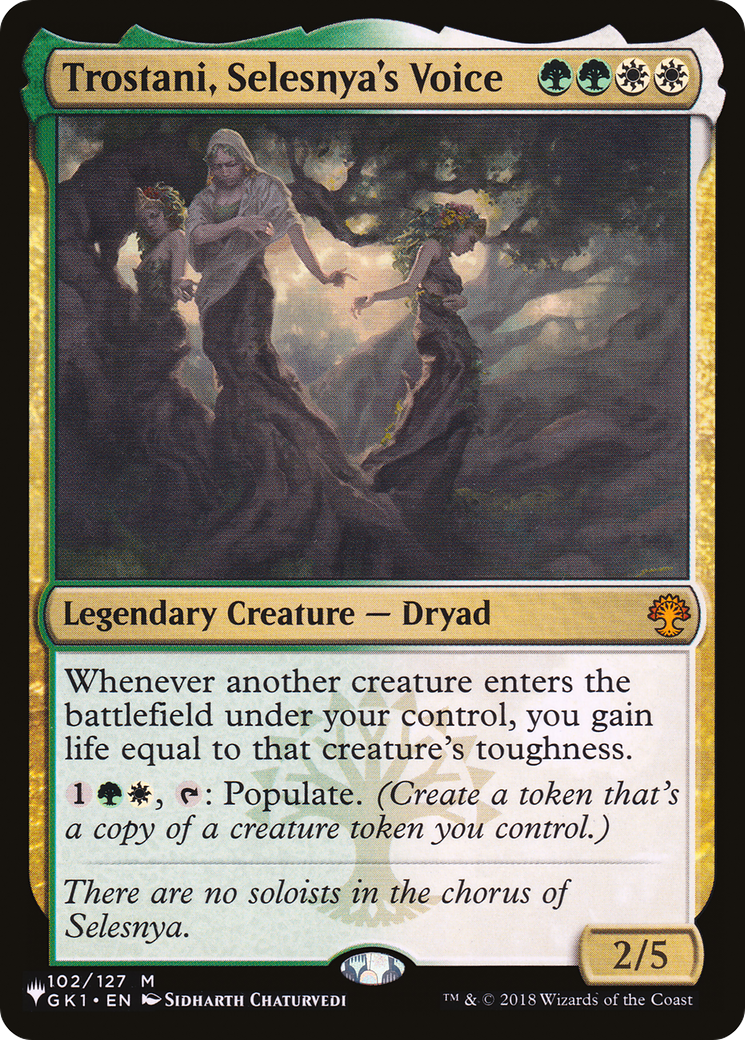 Image of Trostani, Selesnya's Voice (LIST-GK1-102) - The List