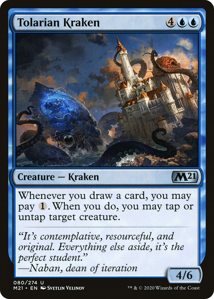 Image of Tolarian Kraken (M21-080) - Core Set 2021