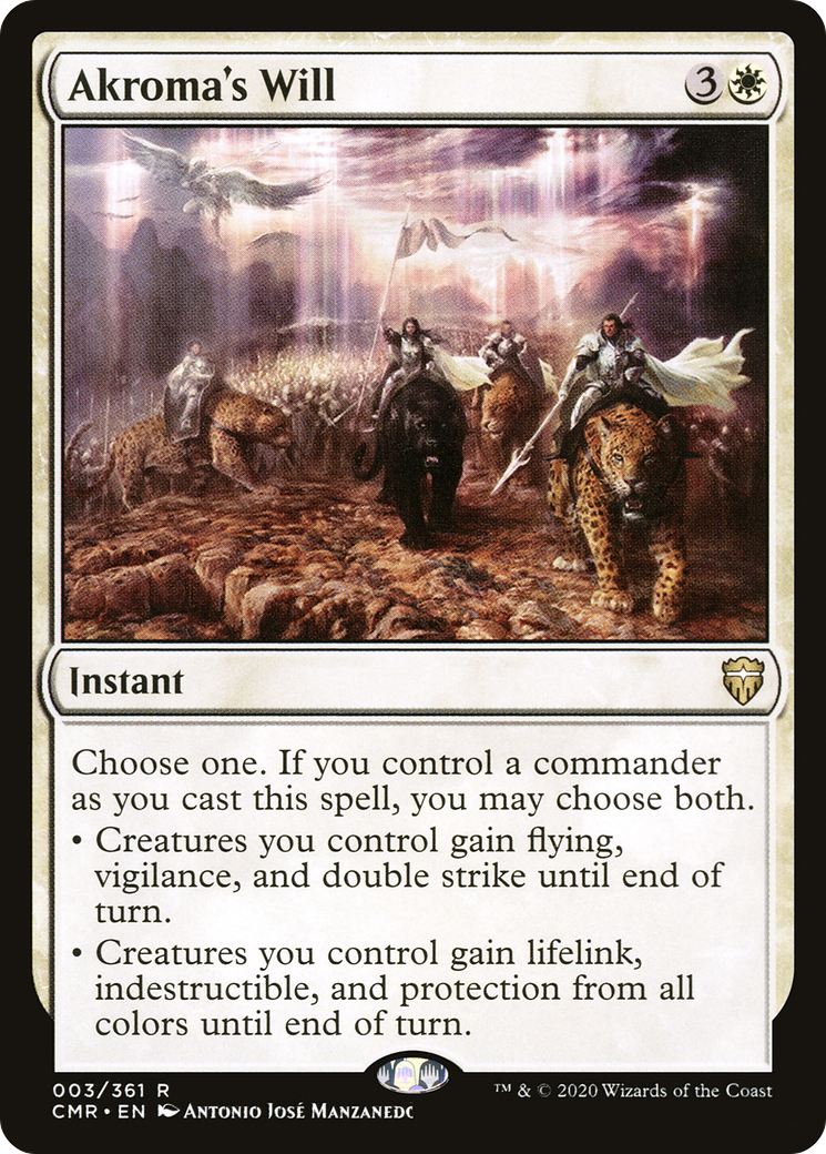 Image of Akroma's Will (CMR-003) - Commander Legends