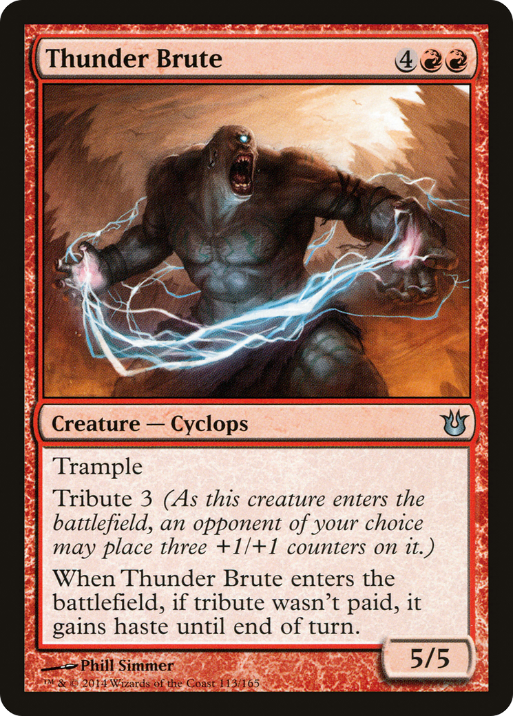 Image of Thunder Brute (BNG-113) - Born of the Gods Foil