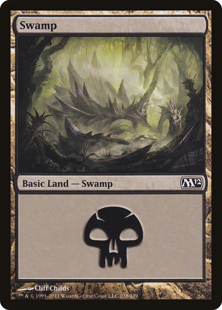 Image of Swamp (238) (M12-238) - Magic 2012 Foil