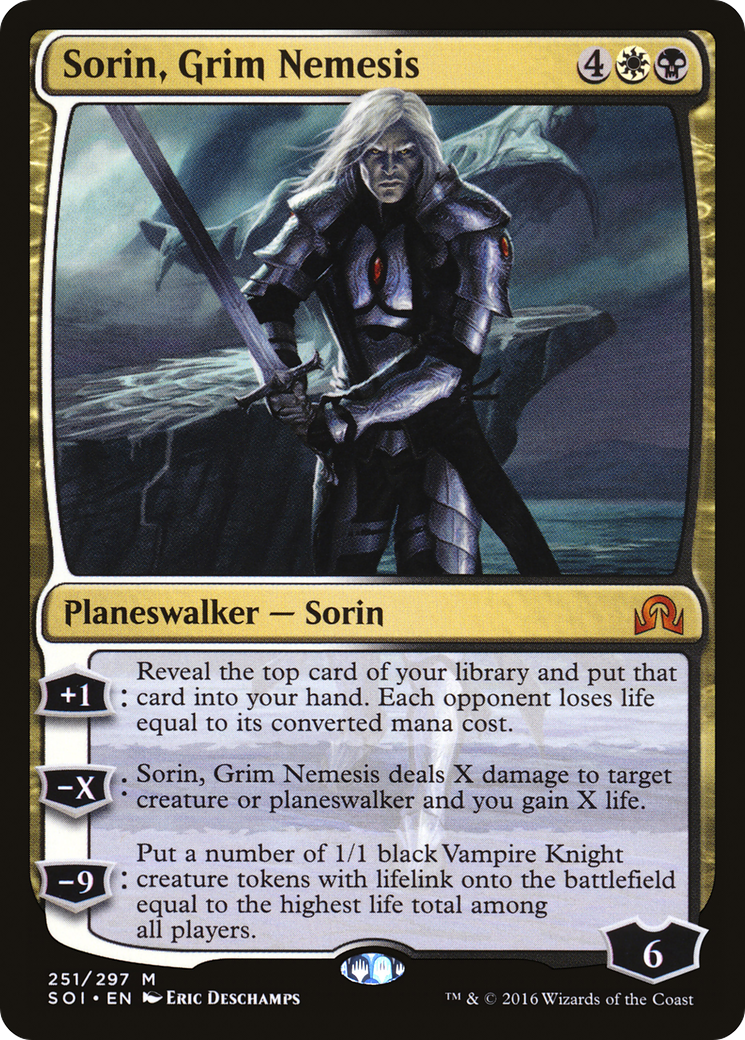 Image of Sorin, Grim Nemesis (SOI-251) - Shadows over Innistrad Foil