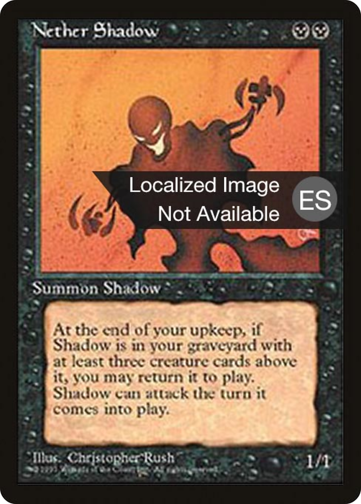 Image of Nether Shadow (4BB-) - Fourth Edition Foreign Black Border