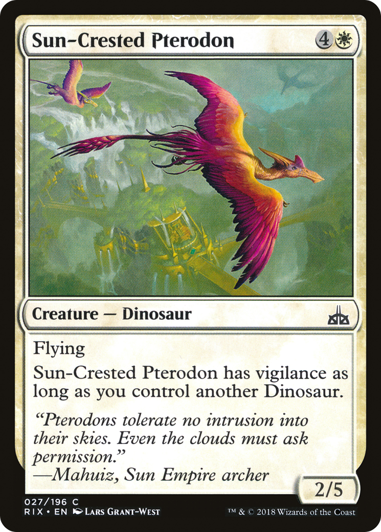 Image of Sun-Crested Pterodon (RIX-027) - Rivals of Ixalan