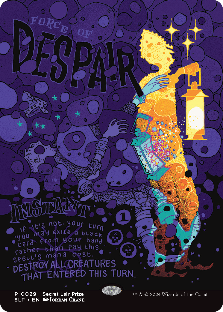Image of Force of Despair (SLP-029) - Secret Lair Showdown (Borderless) Foil