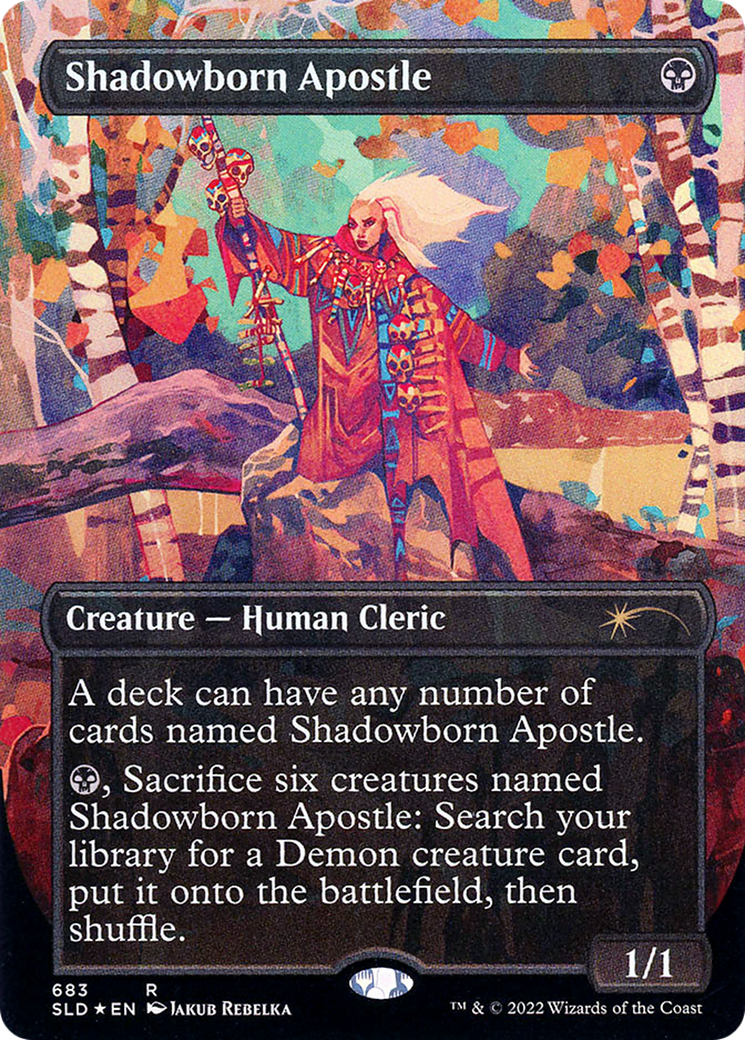 Image of Shadowborn Apostle (683) (SLD-683) - Secret Lair Drop (Borderless) Foil