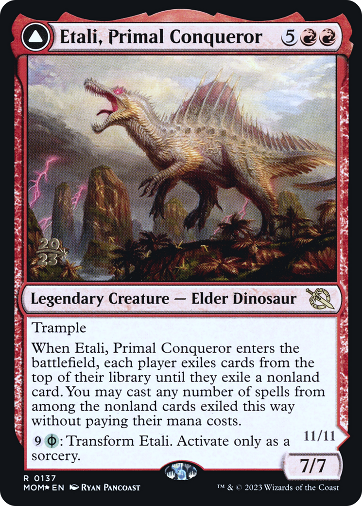 Image of Etali, Primal Conqueror (PRE-137) - March of the Machine Promos Foil
