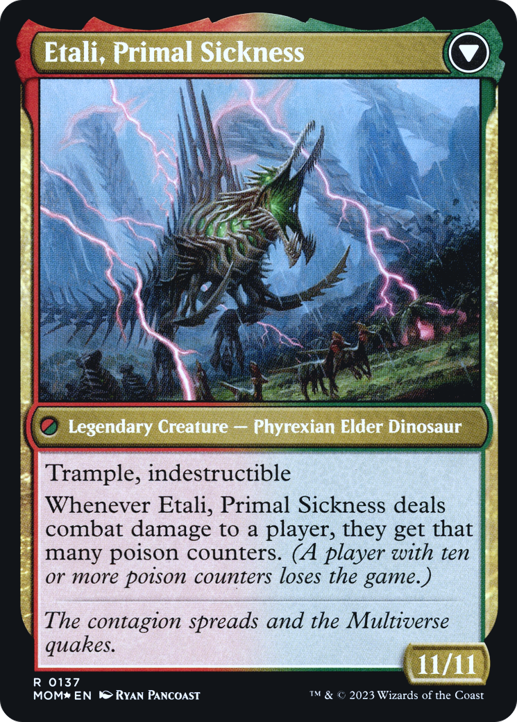 Image of Etali, Primal Conqueror (PRE-137) - March of the Machine Promos Foil