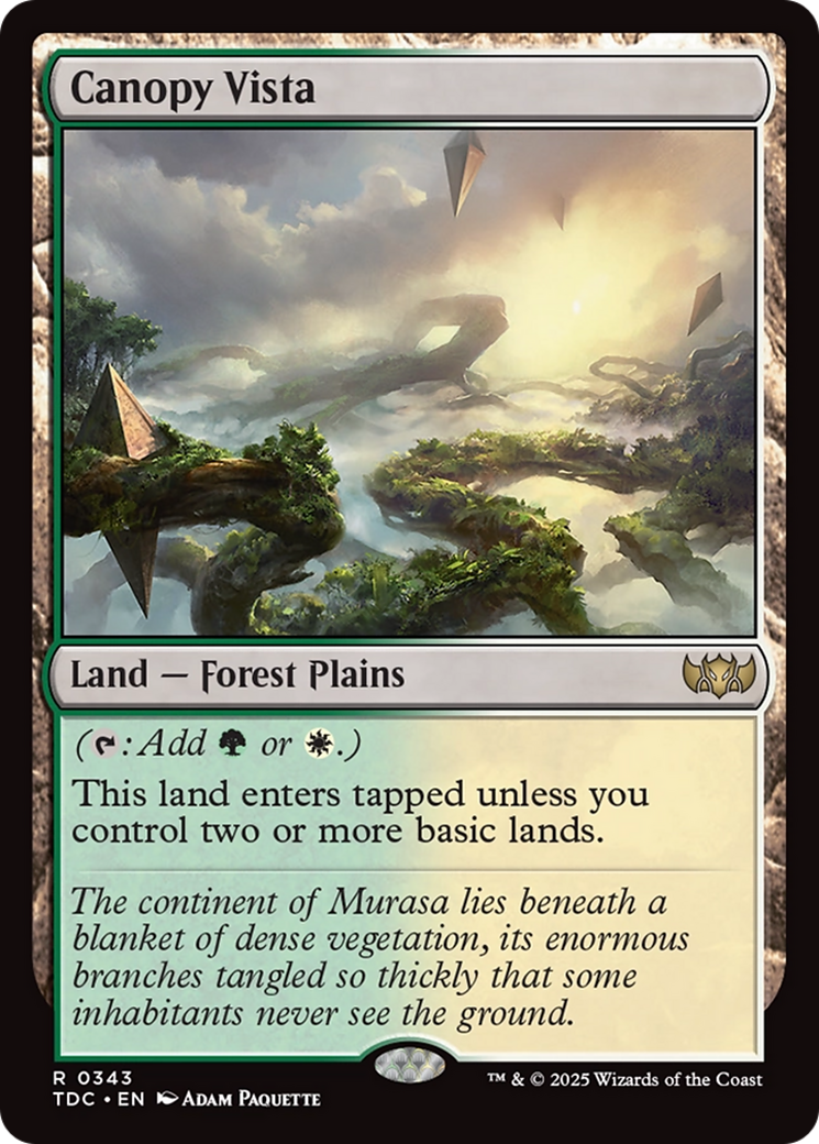 Image of Canopy Vista (TDC-343) - Commander: Tarkir: Dragonstorm