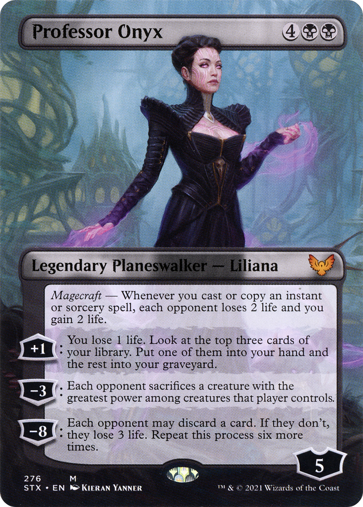 Image of Professor Onyx (Borderless) (STX-276) - Strixhaven: School of Mages (Borderless)