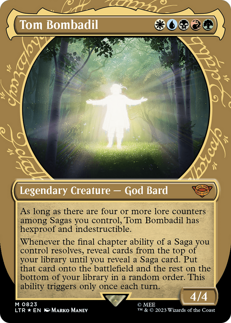 Image of Tom Bombadil (Showcase) (Surge Foil) (LTR-823) - The Lord of the Rings: Tales of Middle-earth: (Showcase) (Borderless) Foil