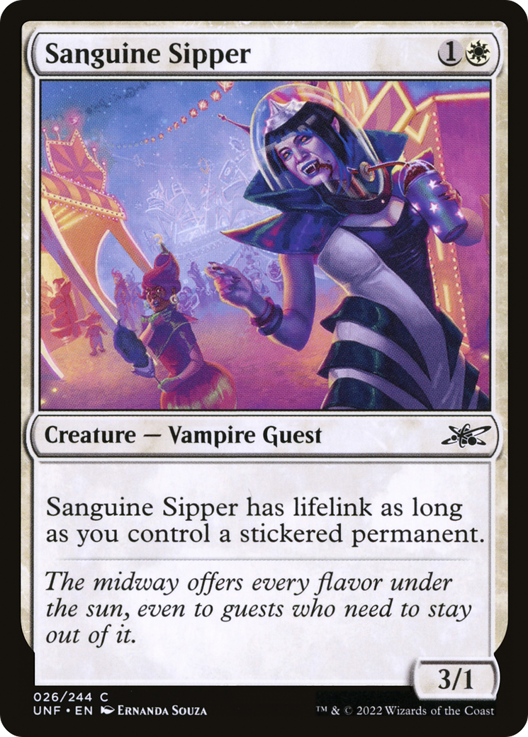 Image of Sanguine Sipper (UNF-026) - Unfinity Foil