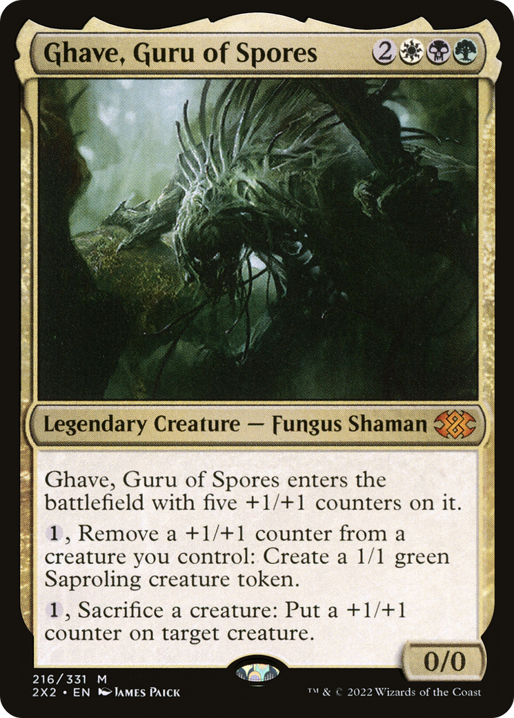 Image of Ghave, Guru of Spores (2X2-216) - Double Masters 2022 Foil