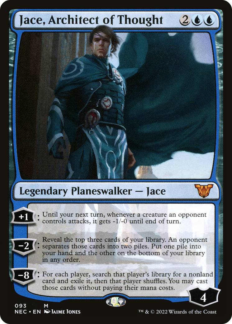 Image of Jace, Architect of Thought (NEC-093) - Neon Dynasty Commander
