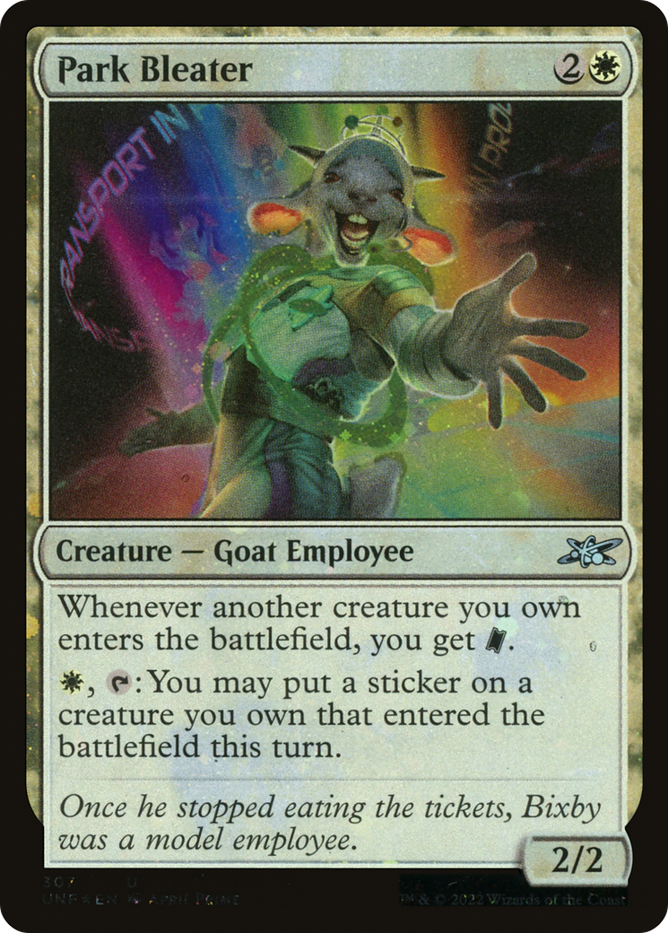 Image of Park Bleater (Galaxy Foil) (UNF-307) - Unfinity Foil