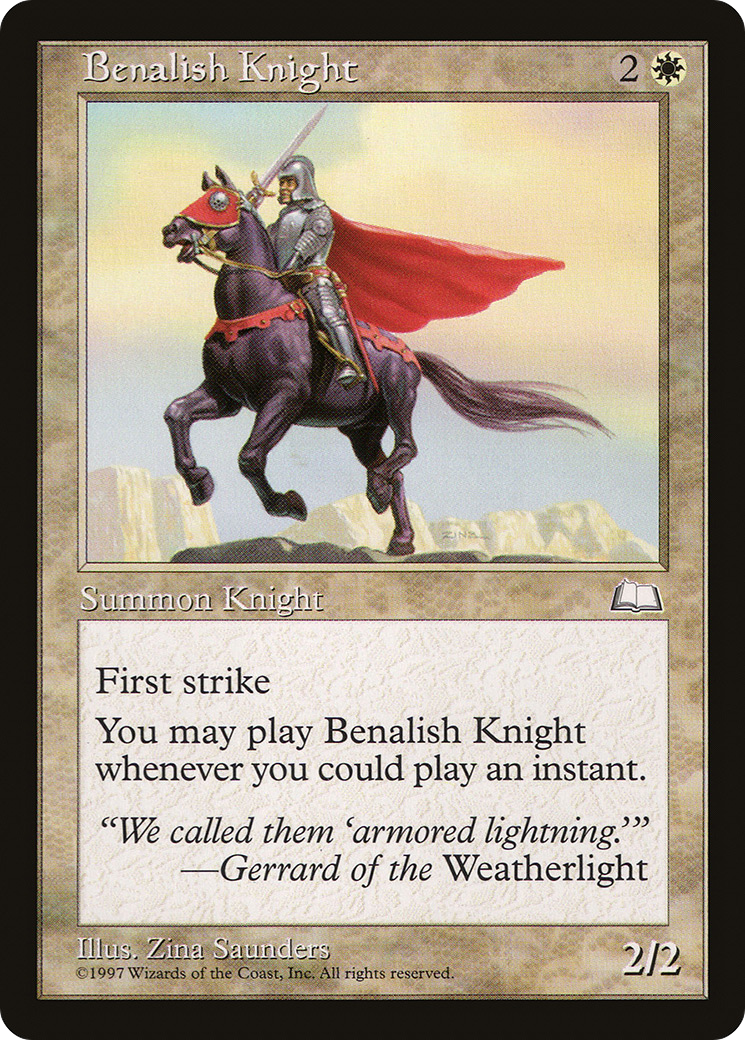 Image of Benalish Knight (WTH-) - Weatherlight