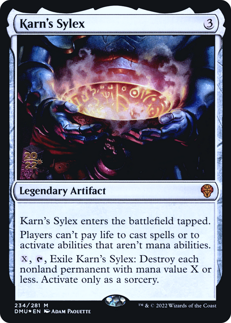 Image of Karn's Sylex (PRE-234) - Dominaria United Promos Foil