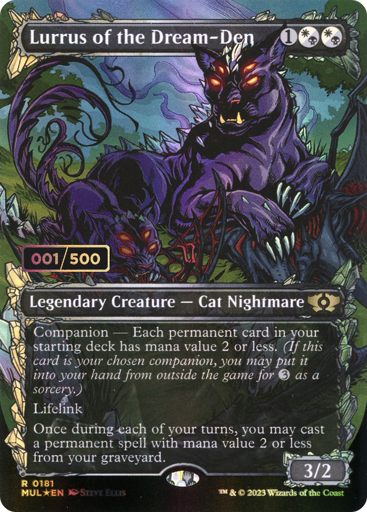 Image of Lurrus of the Dream-Den (Serial Numbered) (MUL-181) - Multiverse Legends: (Showcase) (Borderless) Foil