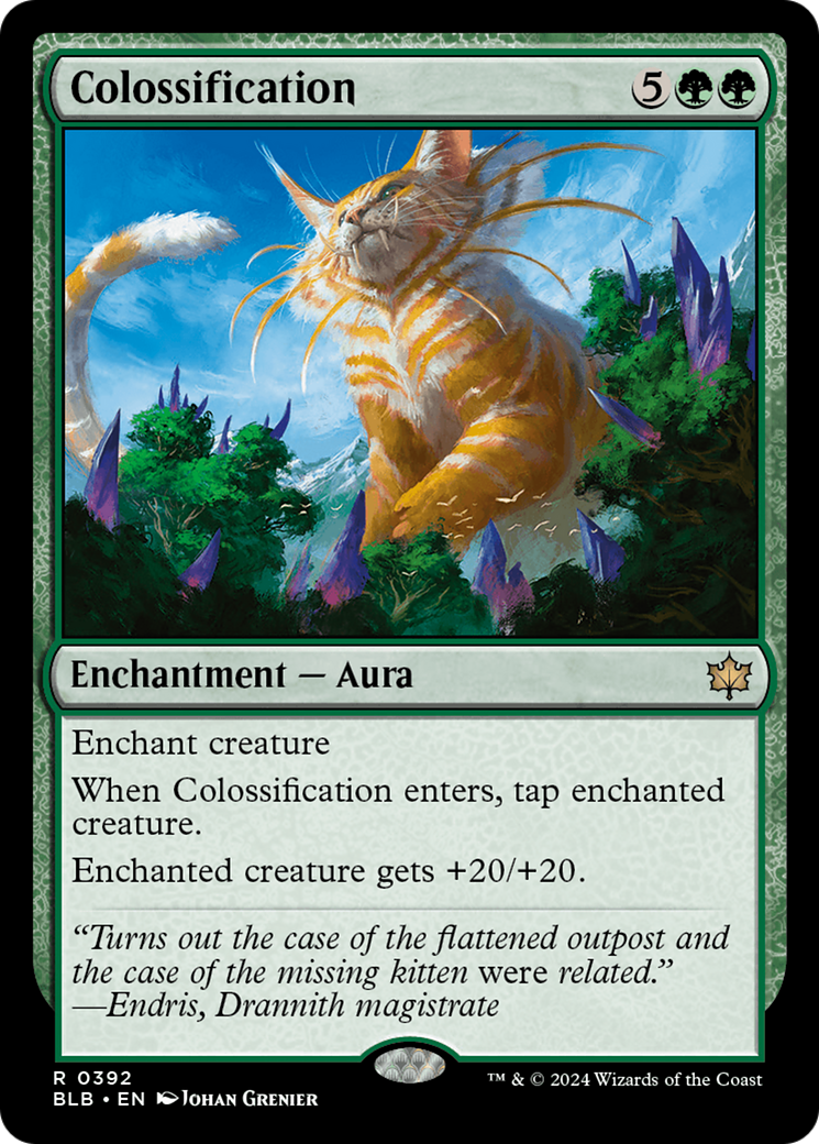 Image of Colossification (BLB-392) - Bloomburrow