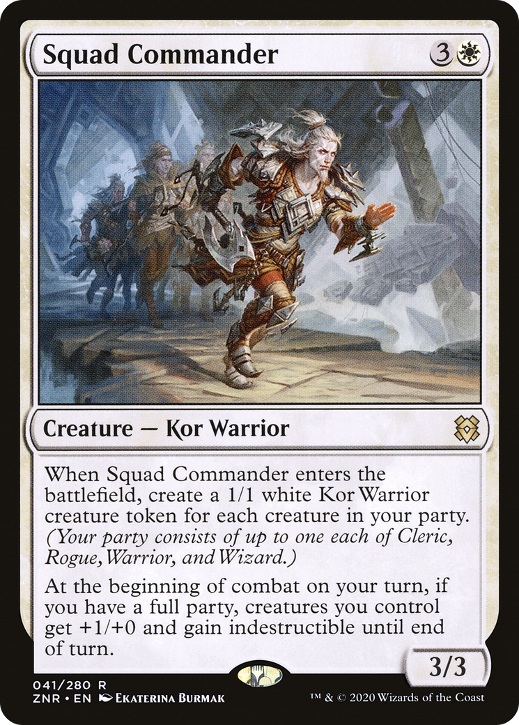 Image of Squad Commander (ZNR-041) - Zendikar Rising Foil