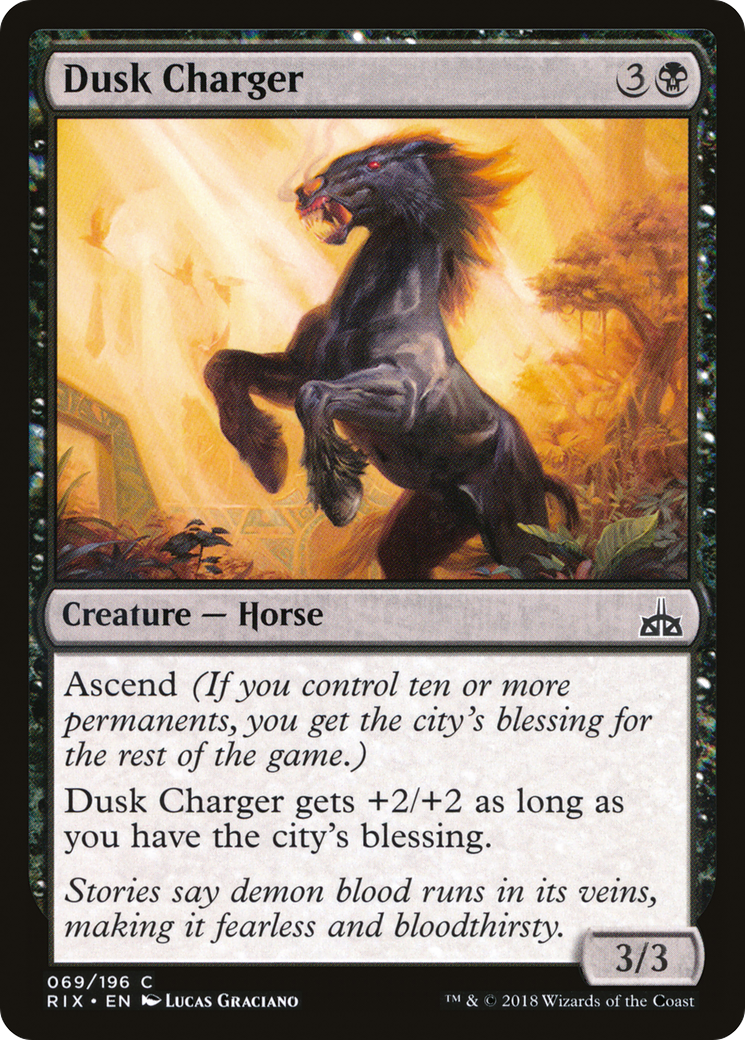 Image of Dusk Charger (RIX-069) - Rivals of Ixalan