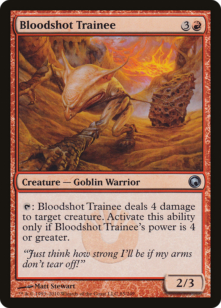 Image of Bloodshot Trainee (SOM-085) - Scars of Mirrodin Foil