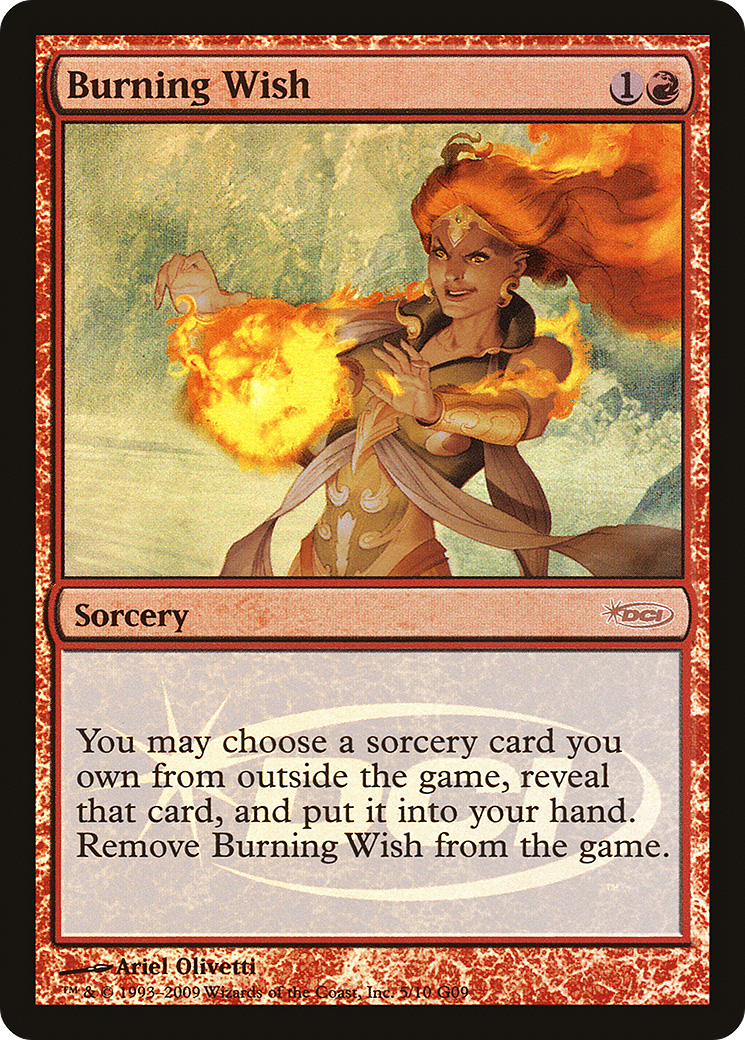Image of Burning Wish (JDG-005) - Judge Gift Cards 2009 Foil