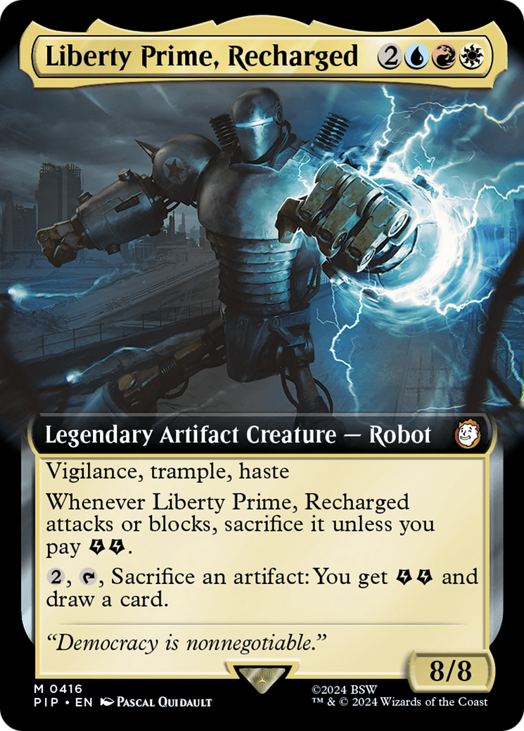 Image of Liberty Prime, Recharged (Extended Art) (PIP-416) - Fallout: (Extended Art)