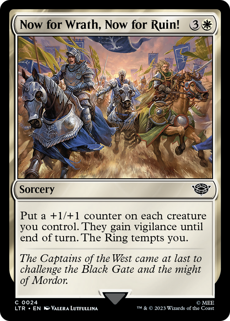Image of Now for Wrath, Now for Ruin! (LTR-024) - The Lord of the Rings: Tales of Middle-earth Foil