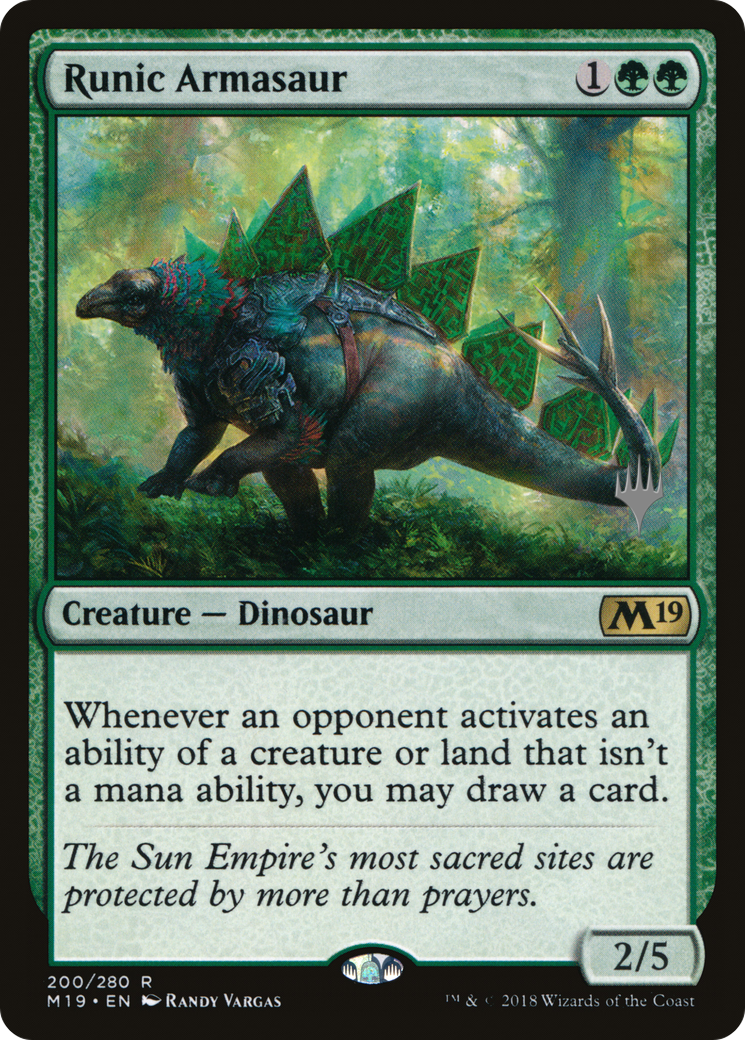 Image of Runic Armasaur (PPIKO-200P) - Core Set 2019 Promos