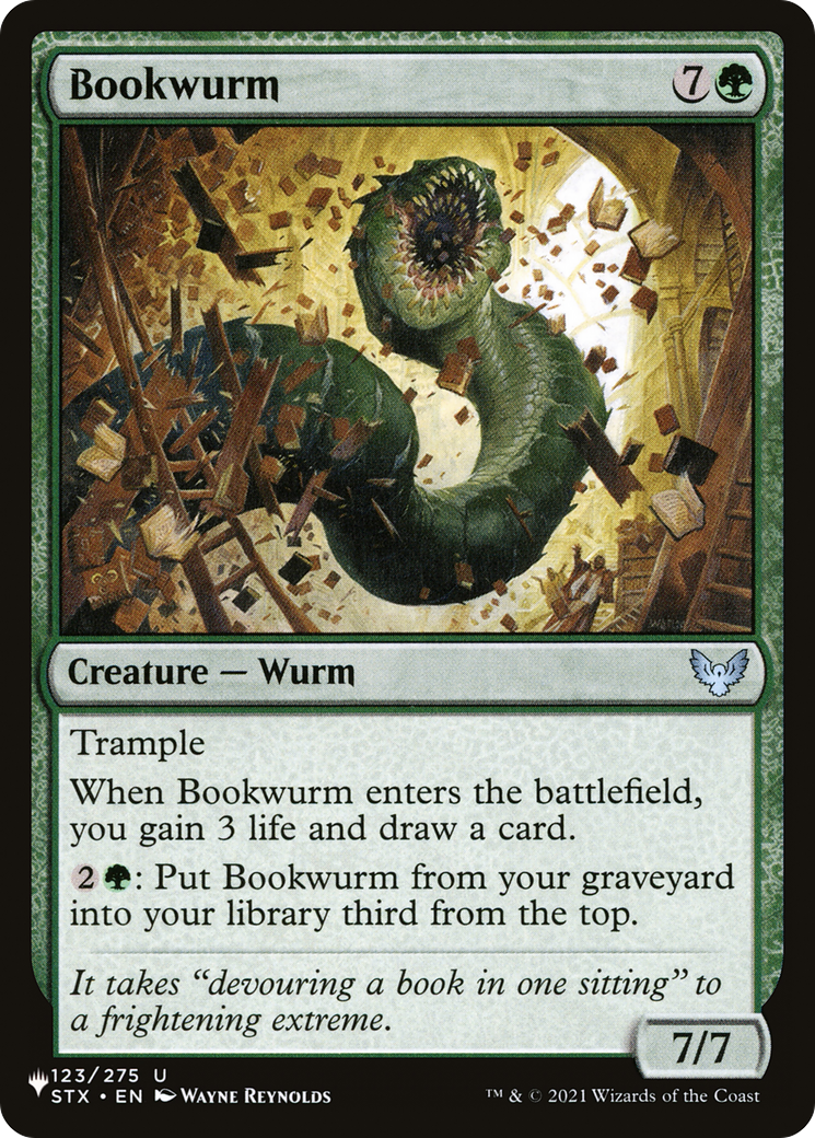 Image of Bookwurm (LIST-STX-123) - The List