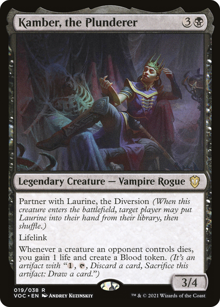 Image of Kamber, the Plunderer (VOC-019) - Crimson Vow Commander