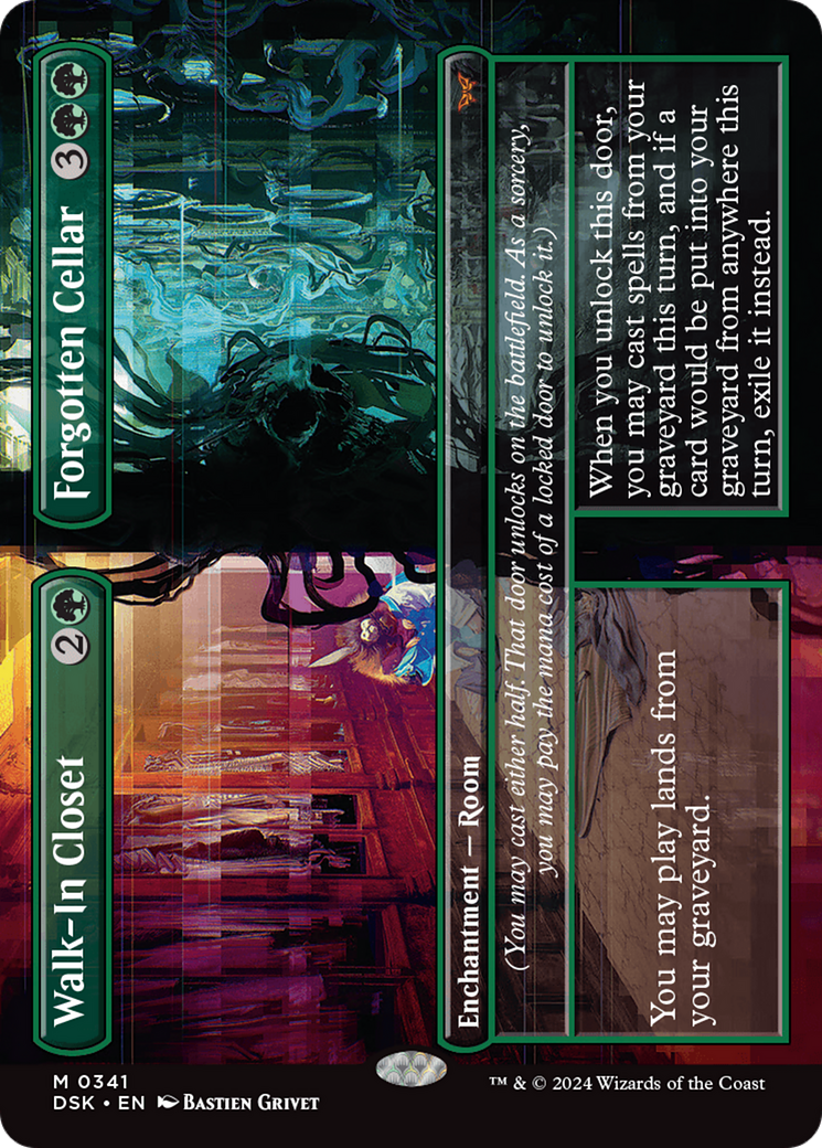 Image of Walk-In Closet // Forgotten Cellar (Borderless) (DSK-341) - Duskmourn: House of Horror (Borderless)