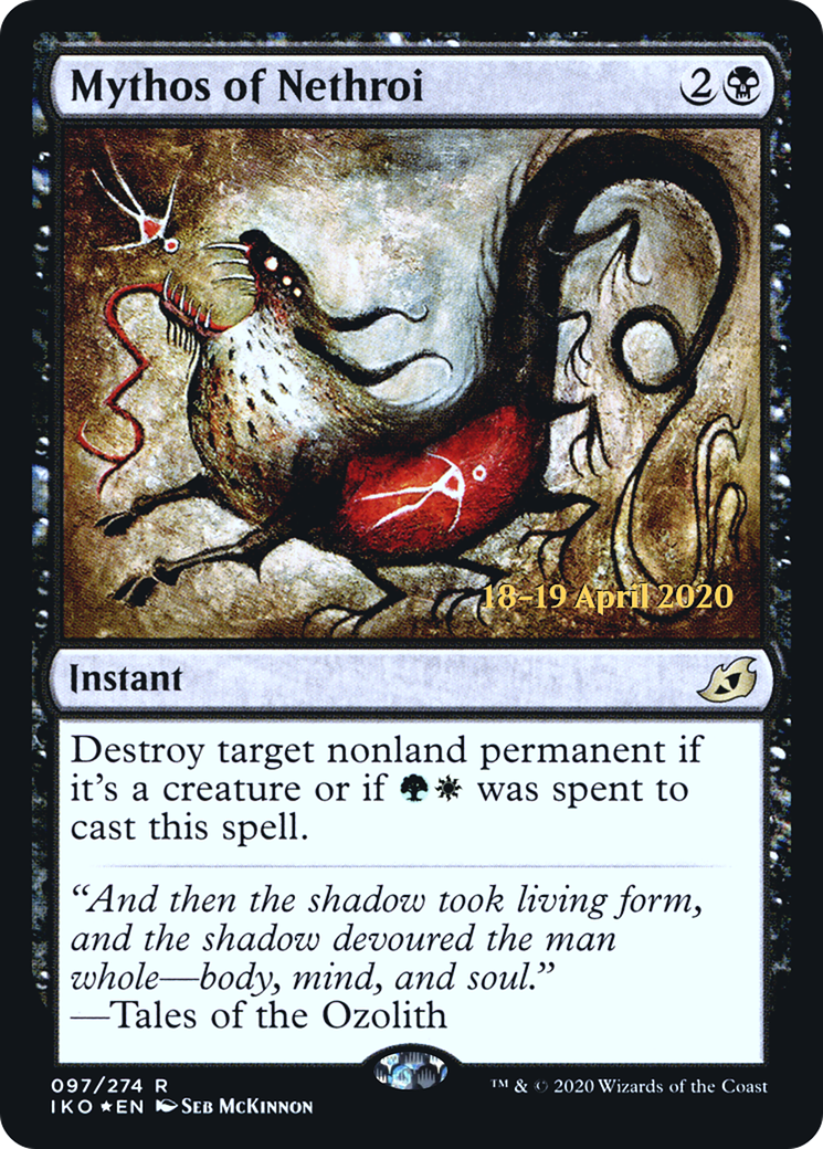 Image of Mythos of Nethroi (PRE-097) - Ikoria: Lair of Behemoths Promos Foil