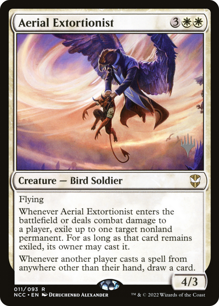 Image of Aerial Extortionist (PPSNC-011) - New Capenna Commander Promos Foil
