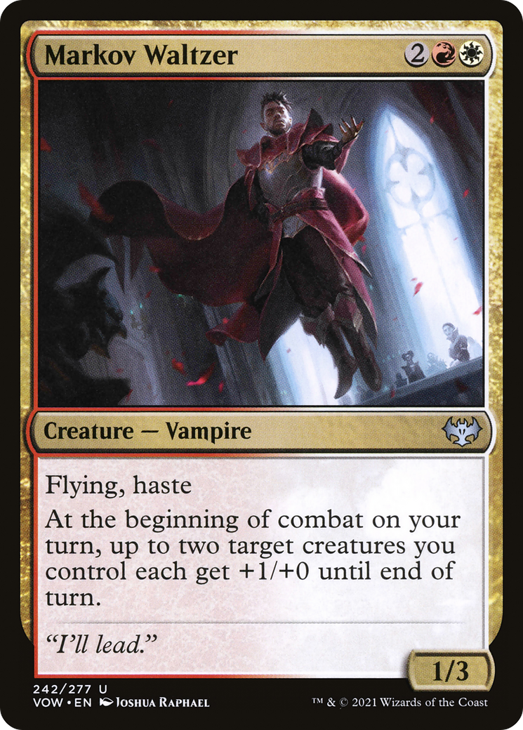 Image of Markov Waltzer (VOW-242) - Innistrad: Crimson Vow Foil